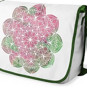 بوناميزون شنطة ماسنجر مدرسية مطبوعة رقميا مع حزام كاكي للطلاب، شنطة كروس وشنطة ساعي، شنطة كتف للمدرسة، العودة الى المدرسة، المقاس: 29 × 36 سم، ألوان متعددة