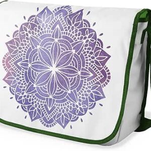 شنطة ماسنجر مدرسية مطبوعة رقميا مع احزمة كاكي للبنات والاولاد من لو جاردين دو لين، شنطة ماسنجر للطلاب، شنط كتف مقاس 29 × 36 سم