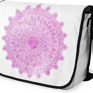 بوناميزون شنطة ماسنجر مدرسية مطبوعة رقميا مع حزام اسود للطلاب، شنطة كروس وشنطة ساعي، شنطة كتف للمدرسة، العودة الى المدرسة، المقاس: 29 × 36 سم