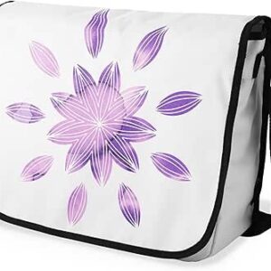 بوناميزون شنطة ماسنجر مدرسية مطبوعة رقميا مع حزام اسود للطلاب، شنطة كروس وشنطة ساعي، شنطة كتف للمدرسة، العودة الى المدرسة، المقاس: 29 × 36 سم