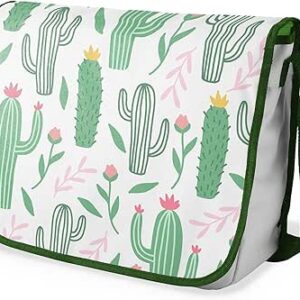 بوناميزون شنطة ماسنجر مدرسية مطبوعة رقميا مع حزام كاكي للطلاب، شنطة كروس وشنطة ساعي، شنطة كتف للمدرسة، العودة الى المدرسة، المقاس: 29 × 36 سم