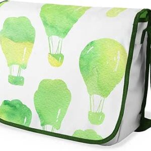 بوناميزون شنطة ماسنجر مدرسية مطبوعة رقميا مع حزام كاكي للطلاب، شنطة كروس وشنطة ساعي، شنطة كتف للمدرسة، العودة الى المدرسة، المقاس: 29 × 36 سم، ألوان متعددة