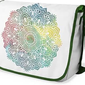 شنطة ماسنجر مدرسية مطبوعة رقميا مع احزمة كاكي للبنات والاولاد من لو جاردين دو لين، شنطة ماسنجر للطلاب، شنط كتف مقاس 29 × 36 سم