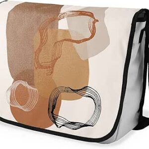 بوناميزون شنطة ماسنجر مدرسية مطبوعة رقميا مع حزام اسود للطلاب، شنطة كروس وشنطة ساعي، شنطة كتف للمدرسة، العودة الى المدرسة، المقاس: 29 × 36 سم