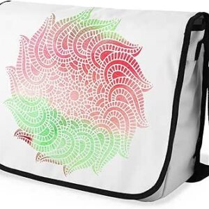 بوناميزون شنطة ماسنجر مدرسية مطبوعة رقميا مع حزام اسود للطلاب، شنطة كروس وشنطة ساعي، شنطة كتف للمدرسة، العودة الى المدرسة، المقاس: 29 × 36 سم