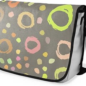 بوناميزون شنطة ماسنجر مدرسية مطبوعة رقميا مع حزام اسود للطلاب، شنطة كروس وشنطة ساعي، شنطة كتف للمدرسة، العودة الى المدرسة، المقاس: 29 × 36 سم