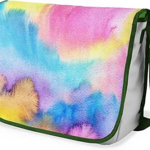 بوناميزون شنطة ماسنجر مدرسية مطبوعة رقميا مع حزام كاكي للطلاب، شنطة كروس وشنطة ساعي، شنطة كتف للمدرسة، العودة الى المدرسة، المقاس: 29 × 36 سم