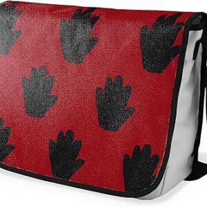 شنطة ماسنجر مدرسية مطبوعة رقمية بحزام اسود للبنات والاولاد من لو جاردين دو لين، شنطة ماسنجر للطلاب، شنط كتف مقاس 29 × 36 سم