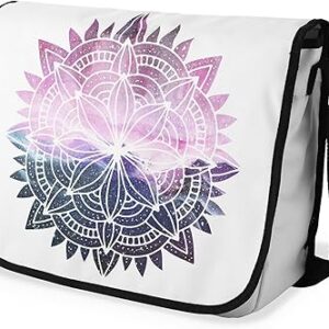 شنطة ماسنجر مدرسية مطبوعة رقمية بحزام اسود للبنات والاولاد من لو جاردين دو لين، شنطة ماسنجر للطلاب، شنط كتف مقاس 29 × 36 سم