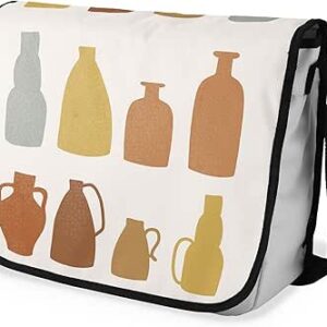 شنطة ماسنجر مدرسية مطبوعة رقمية بحزام اسود للبنات والاولاد من لو جاردين دو لين، شنطة ماسنجر للطلاب، شنط كتف مقاس 29 × 36 سم