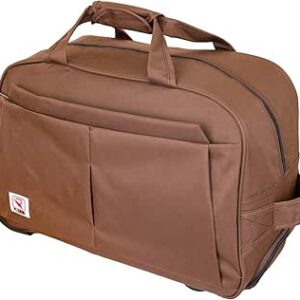 شنطة دفل للسفر من النايلون مع عجلات من ريفليكشن، شنطة حمل متعددة الوظائف للرجال والنساء