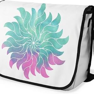 بوناميزون شنطة ماسنجر مدرسية مطبوعة رقميا مع حزام اسود للطلاب، شنطة كروس وشنطة ساعي، شنطة كتف للمدرسة، العودة الى المدرسة، المقاس: 29 × 36 سم