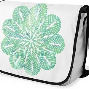 بوناميزون شنطة ماسنجر مدرسية مطبوعة رقميا مع حزام اسود للطلاب، شنطة كروس وشنطة ساعي، شنطة كتف للمدرسة، العودة الى المدرسة، المقاس: 29 × 36 سم