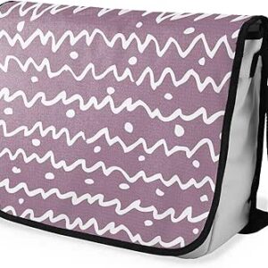 بوناميزون شنطة ماسنجر مدرسية مطبوعة رقميا مع حزام اسود للطلاب، شنطة كروس وشنطة ساعي، شنطة كتف للمدرسة، العودة الى المدرسة، المقاس: 29 × 36 سم