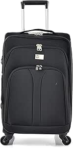 حقيبة سفر كابينة الطائرة من نيوترافل مقاس 20 بوصة 8879-20، أكريلونيتريل بوتادين ستايرين (ABS).، أسود
