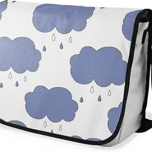 بوناميزون شنطة ماسنجر مدرسية مطبوعة رقميا مع حزام اسود للطلاب، شنطة كروس وشنطة ساعي، شنطة كتف للمدرسة، العودة الى المدرسة، المقاس: 29 × 36 سم