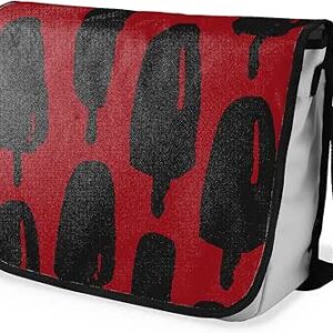 شنطة ماسنجر مدرسية مطبوعة رقمية بحزام اسود للبنات والاولاد من لو جاردين دو لين، شنطة ماسنجر للطلاب، شنط كتف مقاس 29 × 36 سم