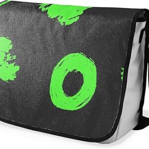 بوناميزون شنطة ماسنجر مدرسية مطبوعة رقميا مع حزام اسود للطلاب، شنطة كروس وشنطة ساعي، شنطة كتف للمدرسة، العودة الى المدرسة، المقاس: 29 × 36 سم