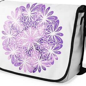 بوناميزون شنطة ماسنجر مدرسية مطبوعة رقميا مع حزام اسود للطلاب، شنطة كروس وشنطة ساعي، شنطة كتف للمدرسة، العودة الى المدرسة، المقاس: 29 × 36 سم