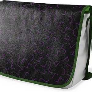 شنطة ماسنجر مدرسية مطبوعة رقميا مع احزمة كاكي للبنات والاولاد من لو جاردين دو لين، شنطة ماسنجر للطلاب، شنط كتف مقاس 29 × 36 سم