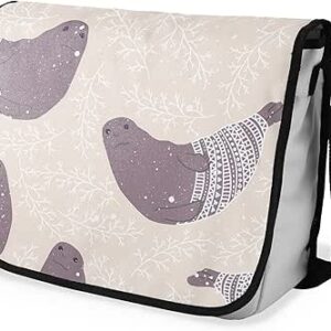 شنطة ماسنجر مدرسية مطبوعة رقمية بحزام اسود للبنات والاولاد من لو جاردين دو لين، شنطة ماسنجر للطلاب، شنط كتف مقاس 29 × 36 سم