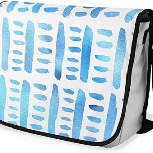 بوناميزون شنطة ماسنجر مدرسية مطبوعة رقميا مع حزام اسود للطلاب، شنطة كروس وشنطة ساعي، شنطة كتف للمدرسة، العودة الى المدرسة، المقاس: 29 × 36 سم