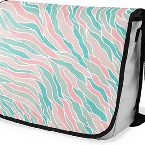 بوناميزون شنطة ماسنجر مدرسية مطبوعة رقميا مع حزام اسود للطلاب، شنطة كروس وشنطة ساعي، شنطة كتف للمدرسة، العودة الى المدرسة، المقاس: 29 × 36 سم