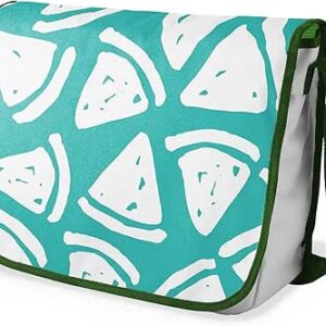 بوناميزون شنطة ماسنجر مدرسية مطبوعة رقميا مع حزام كاكي للطلاب، شنطة كروس وشنطة ساعي، شنطة كتف للمدرسة، العودة الى المدرسة، المقاس: 29 × 36 سم