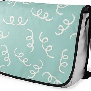 بوناميزون شنطة ماسنجر مدرسية مطبوعة رقميا مع حزام اسود للطلاب، شنطة كروس وشنطة ساعي، شنطة كتف للمدرسة، العودة الى المدرسة، المقاس: 29 × 36 سم