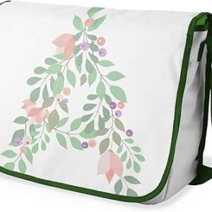 شنطة ماسنجر مدرسية مطبوعة رقميا مع احزمة كاكي للبنات والاولاد من لو جاردين دو لين، شنطة ماسنجر للطلاب، شنط كتف مقاس 29 × 36 سم