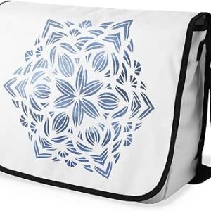 بوناميزون شنطة ماسنجر مدرسية مطبوعة رقميا مع حزام اسود للطلاب، شنطة كروس وشنطة ساعي، شنطة كتف للمدرسة، العودة الى المدرسة، المقاس: 29 × 36 سم