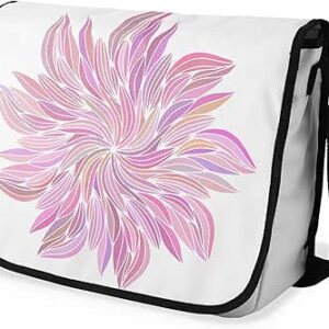 بوناميزون شنطة ماسنجر مدرسية مطبوعة رقميا مع حزام اسود للطلاب، شنطة كروس وشنطة ساعي، شنطة كتف للمدرسة، العودة الى المدرسة، المقاس: 29 × 36 سم