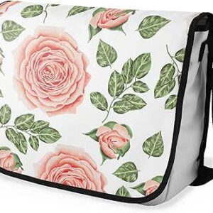 شنطة ماسنجر مدرسية مطبوعة رقمية بحزام اسود للبنات والاولاد من لو جاردين دو لين، شنطة ماسنجر للطلاب، شنط كتف مقاس 29 × 36 سم