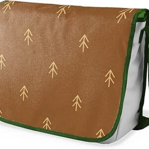 بوناميزون شنطة ماسنجر مدرسية مطبوعة رقميا مع حزام كاكي للطلاب، شنطة كروس وشنطة ساعي، شنطة كتف للمدرسة، العودة الى المدرسة، المقاس: 29 × 36 سم