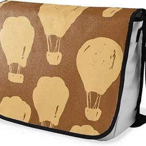 بوناميزون شنطة ماسنجر مدرسية مطبوعة رقميا مع حزام اسود للطلاب، شنطة كروس وشنطة ساعي، شنطة كتف للمدرسة، العودة الى المدرسة، المقاس: 29 × 36 سم