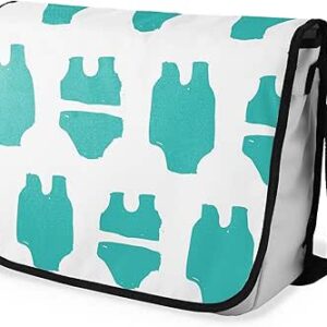 بوناميزون شنطة ماسنجر مدرسية مطبوعة رقميا مع حزام اسود للطلاب، شنطة كروس وشنطة ساعي، شنطة كتف للمدرسة، العودة الى المدرسة، المقاس: 29 × 36 سم