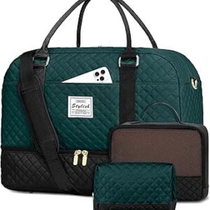 شنطة سفر لعطلة نهاية الاسبوع للنساء مع جيب للحذاء