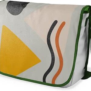 شنطة ماسنجر مدرسية مطبوعة رقميا مع احزمة كاكي للبنات والاولاد من لو جاردين دو لين، شنطة ماسنجر للطلاب، شنط كتف مقاس 29 × 36 سم