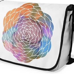 شنطة ماسنجر مدرسية مطبوعة رقمية بحزام اسود للبنات والاولاد من لو جاردين دو لين، شنطة ماسنجر للطلاب، شنط كتف مقاس 29 × 36 سم