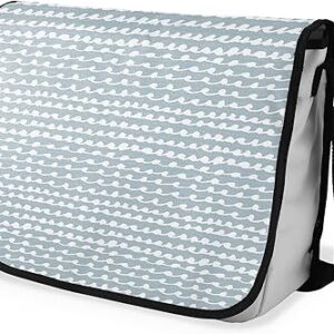 بوناميزون شنطة ماسنجر مدرسية مطبوعة رقميا مع حزام اسود للطلاب، شنطة كروس وشنطة ساعي، شنطة كتف للمدرسة، العودة الى المدرسة، المقاس: 29 × 36 سم