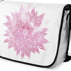 بوناميزون شنطة ماسنجر مدرسية مطبوعة رقميا مع حزام اسود للطلاب، شنطة كروس وشنطة ساعي، شنطة كتف للمدرسة، العودة الى المدرسة، المقاس: 29 × 36 سم