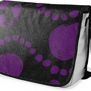 بوناميزون شنطة ماسنجر مدرسية مطبوعة رقميا مع حزام اسود للطلاب، شنطة كروس وشنطة ساعي، شنطة كتف للمدرسة، العودة الى المدرسة، المقاس: 29 × 36 سم