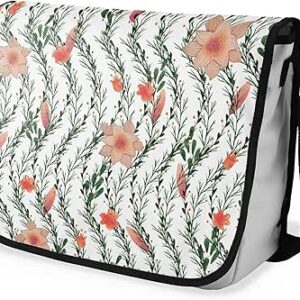 بوناميزون شنطة ماسنجر مدرسية مطبوعة رقميا مع حزام اسود للطلاب، شنطة كروس وشنطة ساعي، شنطة كتف للمدرسة، العودة الى المدرسة، المقاس: 29 × 36 سم