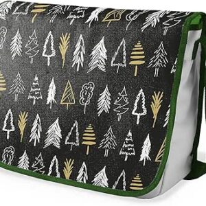 بوناميزون شنطة ماسنجر مدرسية مطبوعة رقميا مع حزام كاكي للطلاب، شنطة كروس وشنطة ساعي، شنطة كتف للمدرسة، العودة الى المدرسة، المقاس: 29 × 36 سم