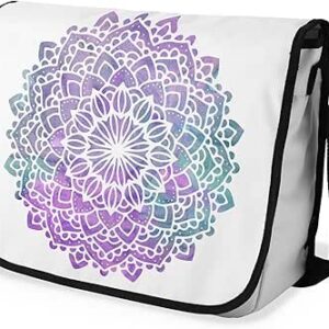 بوناميزون شنطة ماسنجر مدرسية مطبوعة رقميا مع حزام اسود للطلاب، شنطة كروس وشنطة ساعي، شنطة كتف للمدرسة، العودة الى المدرسة، المقاس: 29 × 36 سم