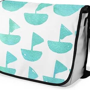 شنطة ماسنجر مدرسية مطبوعة رقمية بحزام اسود للبنات والاولاد من لو جاردين دو لين، شنطة ماسنجر للطلاب، شنط كتف مقاس 29 × 36 سم