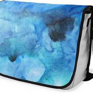 شنطة ماسنجر مدرسية مطبوعة رقمية بحزام اسود للبنات والاولاد من لو جاردين دو لين، شنطة ماسنجر للطلاب، شنط كتف مقاس 29 × 36 سم