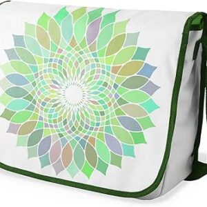 شنطة ماسنجر مدرسية مطبوعة رقميا مع احزمة كاكي للبنات والاولاد من لو جاردين دو لين، شنطة ماسنجر للطلاب، شنط كتف مقاس 29 × 36 سم