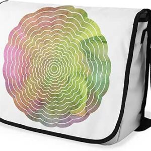 شنطة ماسنجر مدرسية مطبوعة رقمية بحزام اسود للبنات والاولاد من لو جاردين دو لين، شنطة ماسنجر للطلاب، شنط كتف مقاس 29 × 36 سم