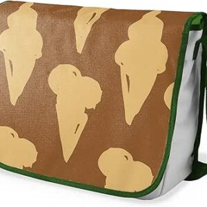 شنطة ماسنجر مدرسية مطبوعة رقميا مع احزمة كاكي للبنات والاولاد من لو جاردين دو لين، شنطة ماسنجر للطلاب، شنط كتف مقاس 29 × 36 سم